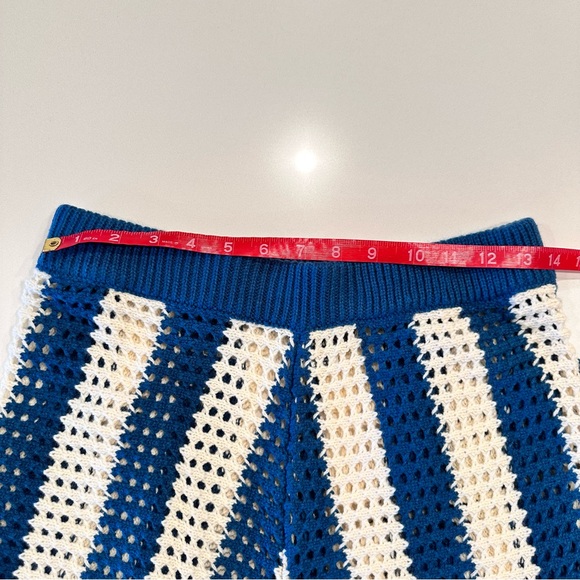 VICI Bradley Crochet Wide Leg Cover Up Pants Teal Size Medium - Picture 6 of 8